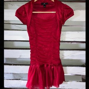 Amy Byer red children dress